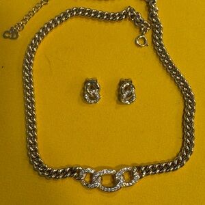Christian Dior Necklace and Earring Set